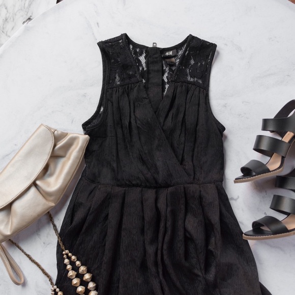 Black lace LBD US6 fits like a 0 - Picture 3 of 3